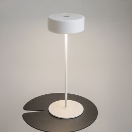Lampa portabila cu baterii AI design alb