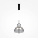 Lustra/Pendul LED design modern decorativ Bangkok 25cm, fumuriu