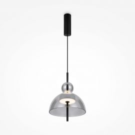 Lustra/Pendul LED design modern decorativ Bangkok 25cm, fumuriu