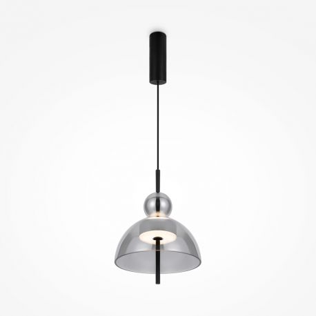 Pendule, Lustre suspendate - Lustra/Pendul LED design modern decorativ Bangkok 25cm, fumuriu