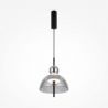 Lustra/Pendul LED design modern decorativ Bangkok 25cm, fumuriu