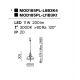 Pendule, Lustre suspendate - Lustra/Pendul LED design modern decorativ Bangkok 25cm, fumuriu