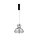 Lustra/Pendul LED design modern decorativ Bangkok 25cm, fumuriu