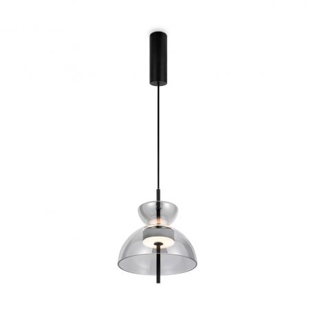 Pendule, Lustre suspendate - Lustra/Pendul LED design modern decorativ Bangkok 25cm, fumuriu