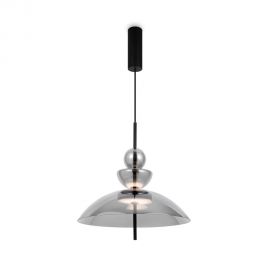 Pendule, Lustre suspendate - Lustra/Pendul LED design modern decorativ Bangkok 40cm, fumuriu
