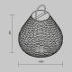 Lampi decorative si solare - Lampa portabila cu baterii, iluminat decorativ exterior Plet 36cm