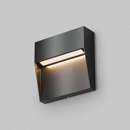 Aplice - Spot LED iluminat scari sau perete exterior IP54 Mane negru