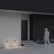 Aplice - Spot LED iluminat scari sau perete exterior IP54 Mane negru