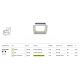 Iluminat pentru baie - Spot LED incastrabil protectie IP44 Okno 11x11cm CCT