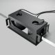 Spoturi tavan fals - Corp incastrabil cu 2 spoturi LED directionabile Metal Modern negru