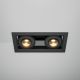 Spoturi tavan fals - Corp incastrabil cu 2 spoturi LED directionabile Metal Modern negru