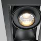 Spoturi tavan fals - Corp incastrabil cu 2 spoturi LED directionabile Metal Modern negru