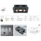 Spoturi tavan fals - Corp incastrabil cu 2 spoturi LED directionabile Metal Modern negru