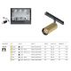 Spoturi, Proiectoare pe sina - Spot LED, accesoriu pentru sina magnetica Exility, Artisan negru 3000K