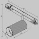 Spoturi, Proiectoare pe sina - Spot LED, accesoriu pentru sina magnetica Exility, Artisan auriu mat 3000K