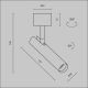 Plafoniere cu spoturi, Spoturi aplicate - Spot LED aplicat directionabil stil minimalist Focus T alama