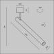 Plafoniere cu spoturi, Spoturi aplicate - Spot LED aplicat directionabil stil minimalist Focus T negru