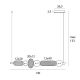 Candelabre, Lustre - Lustra LED design modern decorativ Bora C