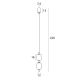 Pendule, Lustre suspendate - Lustra LED design modern decorativ Elena 8W