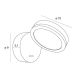 Aplice, corpuri de iluminat pentru pereti - Aplica de perete LED design minimalist Ibiza