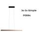 Pendule, Lustre suspendate - Lustra suspendata LED design modern Jo-Jo Simple auriu