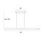 Pendule, Lustre suspendate - Lustra suspendata LED design modern Jo-Jo Simple auriu