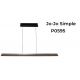 Pendule, Lustre suspendate - Lustra suspendata LED design modern Jo-Jo Simple gri