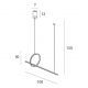 Pendule, Lustre suspendate - Lustra LED moderna design minimalist Lozanna Brushed Bronze