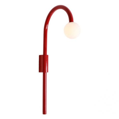 Aplice, corpuri de iluminat pentru pereti - Aplica de perete LED design minimalist ENIGMA, Coral red