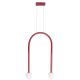  Lustra LED design minimalist ENIGMA, Coral red