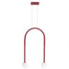  Lustra LED design minimalist ENIGMA, Coral red
