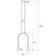 Pendule, Lustre suspendate - Lustra LED design minimalist ENIGMA, Coral red