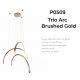Pendule, Lustre suspendate - Lustra LED design decorativ modern Trio Arc Brushed Gold
