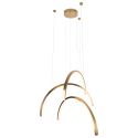 Lustra LED design decorativ modern Trio Arc Brushed Gold
