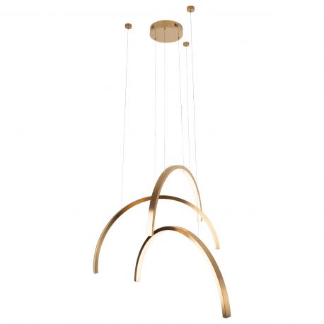 Pendule, Lustre suspendate - Lustra LED design decorativ modern Trio Arc Brushed Gold