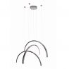Lustra LED design decorativ modern Trio Arc Shiny Black