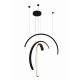 Pendule, Lustre suspendate - Lustra LED design decorativ modern Trio Arc Matt Black