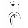 Lustra LED design decorativ modern Trio Arc Matt Black