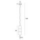 Pendule, Lustre suspendate - Pendul, Lustra suspendata moderna Mauri 1 Champagne