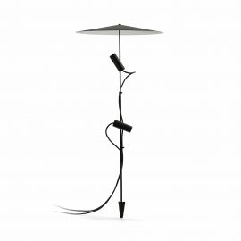 Tarus cu iluminat exterior arhitectural CLAP 1030 Black spike 2L with screen 40cm