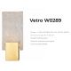 Aplice, corpuri de iluminat pentru pereti - Aplica de perete LED design modern Vetro Brushed Gold