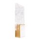 Aplice, corpuri de iluminat pentru pereti - Aplica de perete LED design modern Vetro Brushed Gold