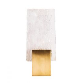 Aplica de perete LED design modern Vetro Brushed Gold
