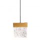 Pendule, Lustre suspendate - Pendul LED dimabil design modern Vetro Brushed Gold