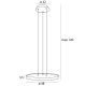 Pendule, Lustre suspendate - Lustra suspendata LED moderna Vik 48cm