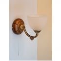 Aplica de perete design italian din alama cu lemn 5640