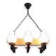 Candelabre, Lustre - Candelabru rustic fabricat manual din lemn 6 brate Vela