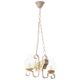 Candelabre, Lustre - Candelabru rustic fabricat manual din lemn pictat 2 brate Vela