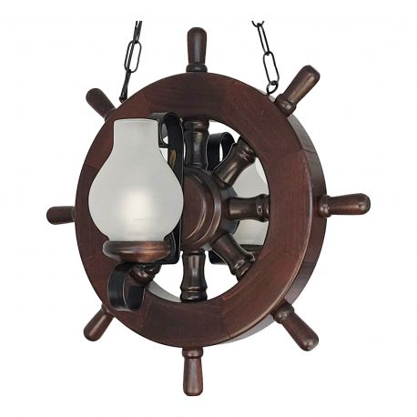 Pendule, Lustre suspendate - Lustra in stil marinaresc fabricata manual din lemn Timona WOOD-TI-SP2