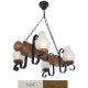 Candelabre, Lustre - Candelabru rustic fabricat manual din lemn Rustic 4L